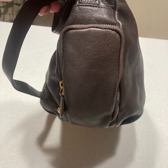 EUC Brown Leather Furla Shoulder Bag or Satchel - Picture 6 of 11